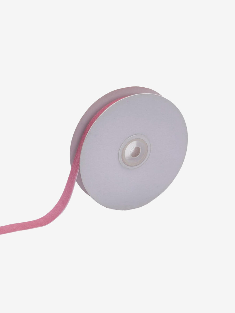16mm-velvet-tape-10mt Žameten trak pink 10m - Image 1
