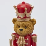 Okrasna figura medvedek vojak LED 46,5 - Image 2