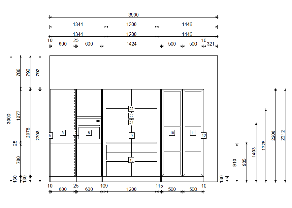 Kuhinja Häcker AV6000 + Dekton teh. kamen - Image 5